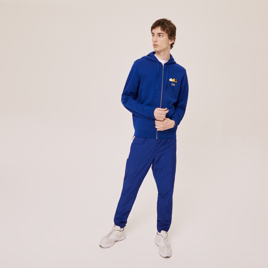 Mens/Womens Unisex Lacoste x FriendsWithYou Design Zippered Jacket | Lacoste Blue • Bdm