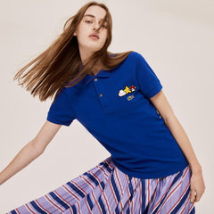 Mens/Womens Unisex Lacoste x FriendsWithYou Design Classic Fit Polo Shirt | Lacoste Blue • Bdm