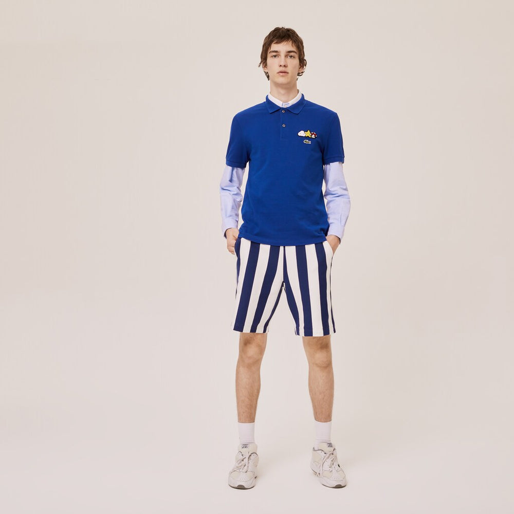 Mens/Womens Unisex Lacoste x FriendsWithYou Design Classic Fit Polo Shirt | Lacoste Blue • Bdm