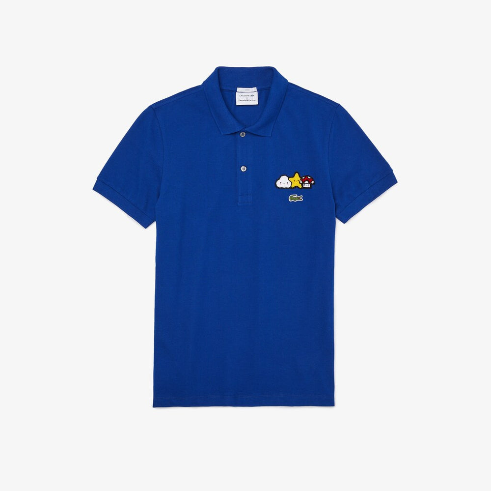 Mens/Womens Unisex Lacoste x FriendsWithYou Design Classic Fit Polo Shirt | Lacoste Blue • Bdm