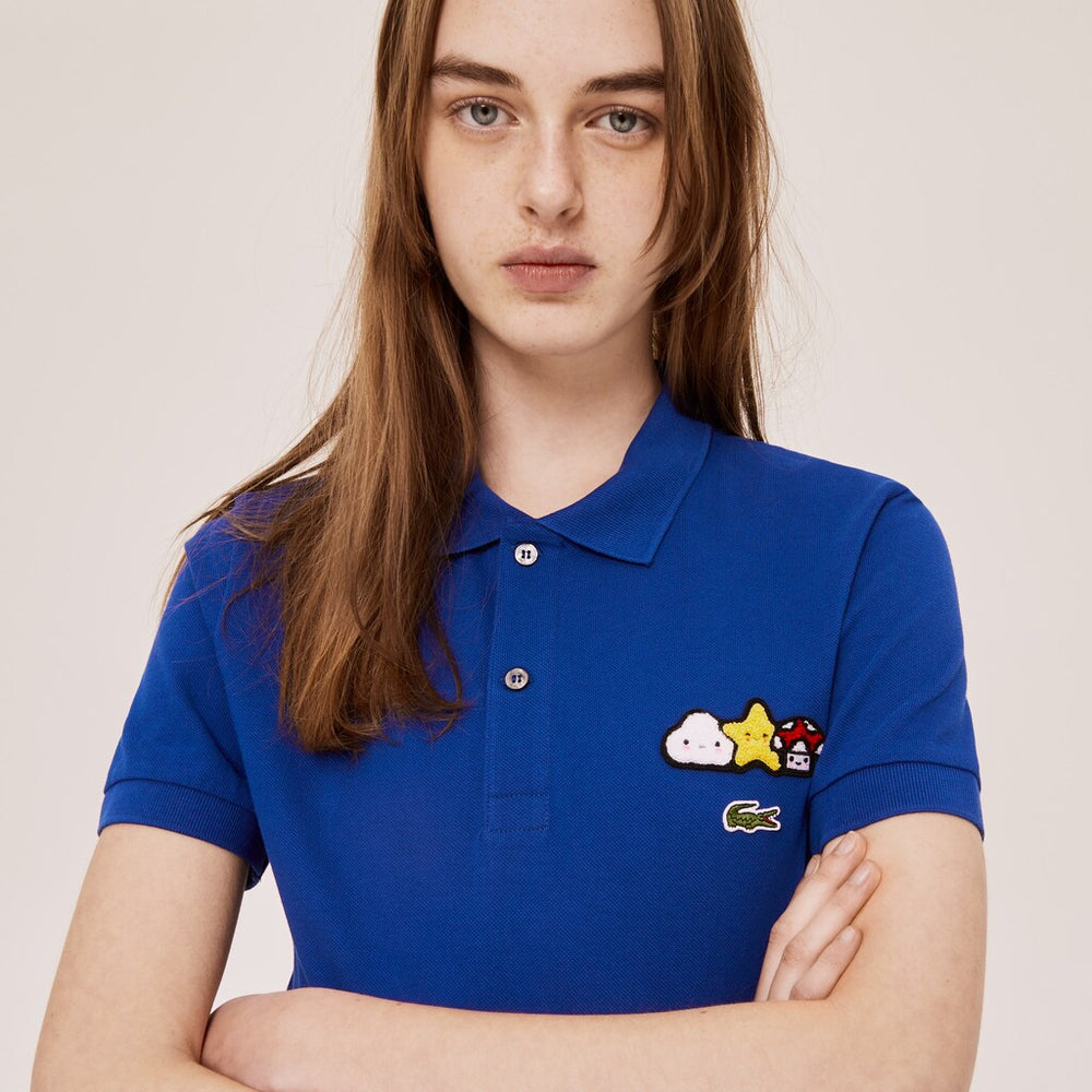 Mens/Womens Unisex Lacoste x FriendsWithYou Design Classic Fit Polo Shirt | Lacoste Blue • Bdm