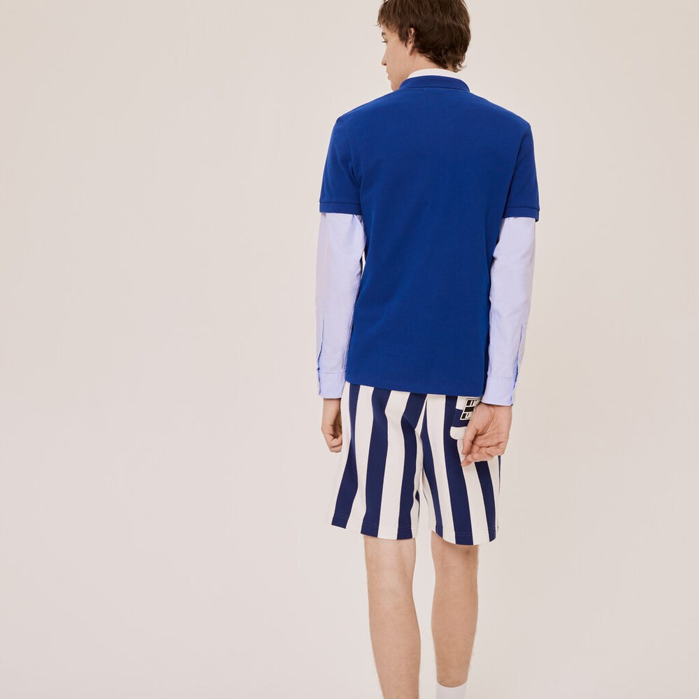Mens/Womens Unisex Lacoste x FriendsWithYou Design Classic Fit Polo Shirt | Lacoste Blue • Bdm
