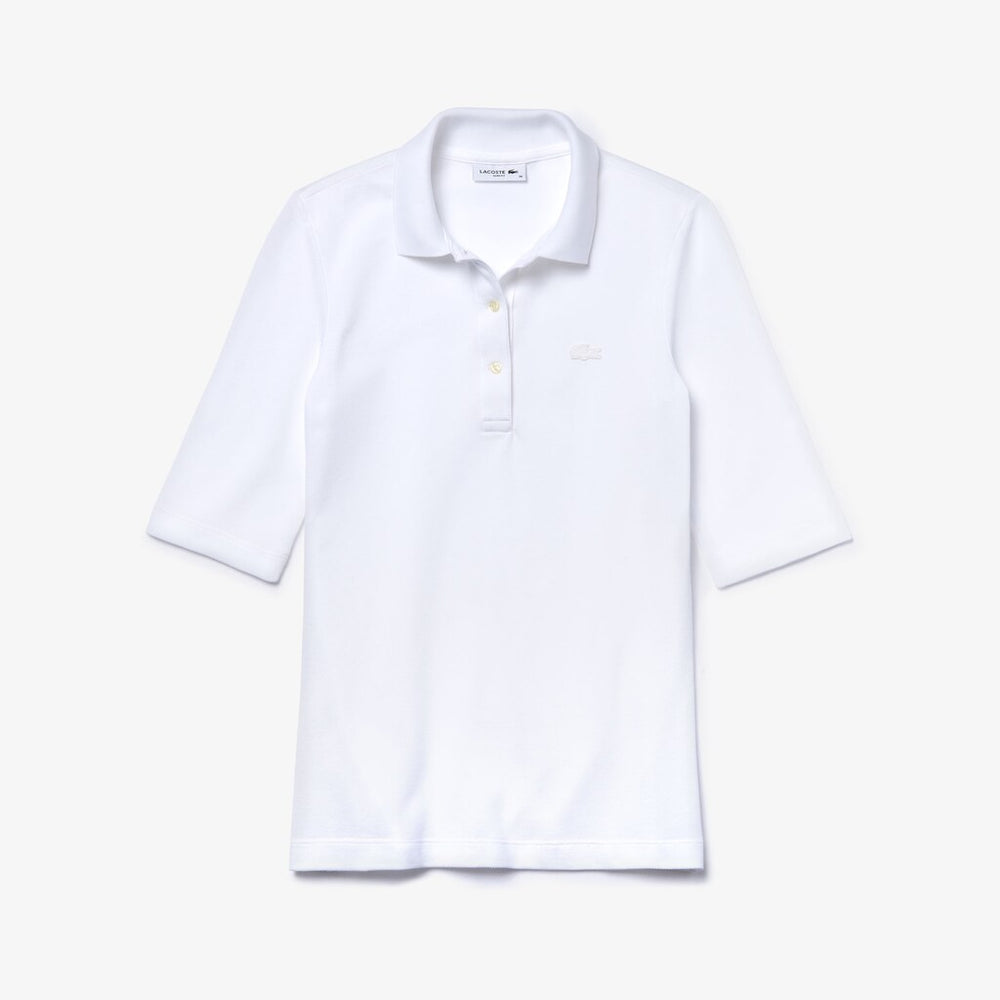 Womens Wo  Classic-Fit Cotton Polo | Lacoste White • 001