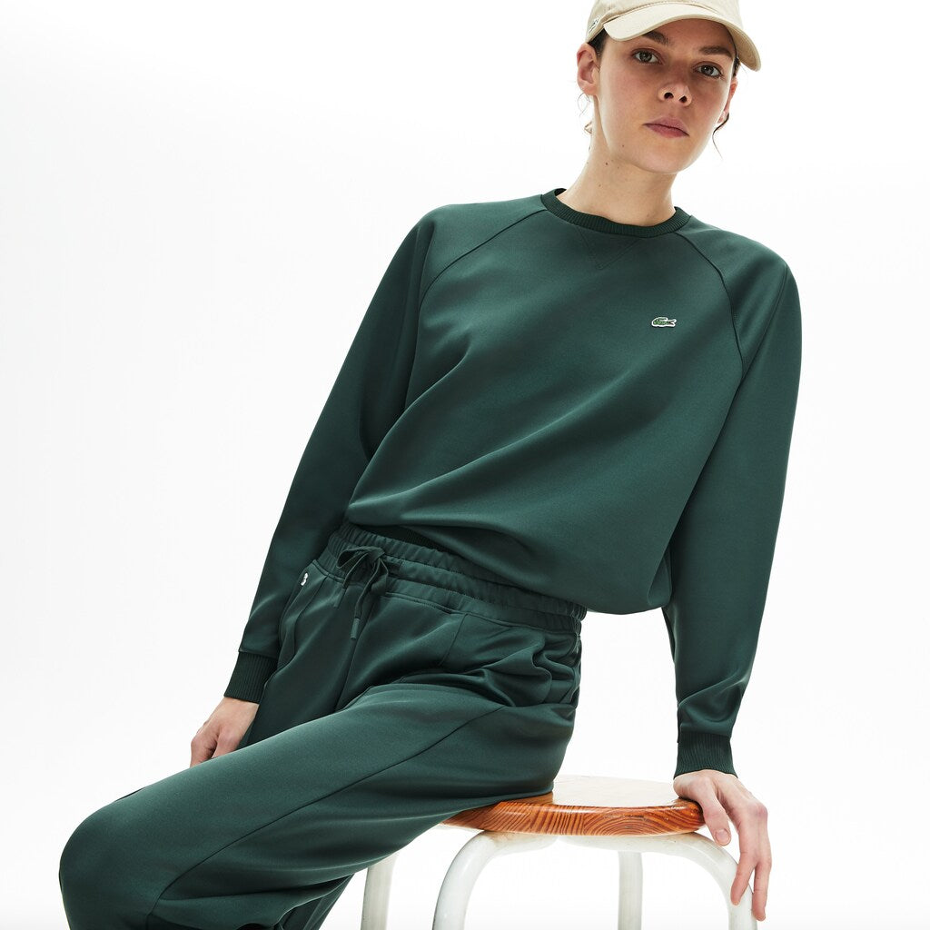 Womens Wo  Classic Crewneck Sweatshirt | Lacoste Dark Green • Yvk