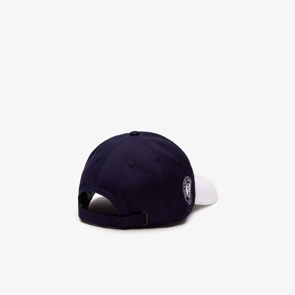Mens   SPORT Roland Garros Edition BiColor Print Cap | Lacoste Navy Blue / White • 2Hc