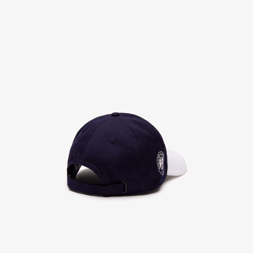 Mens   SPORT Roland Garros Edition BiColor Print Cap | Lacoste Navy Blue / White • 2Hc