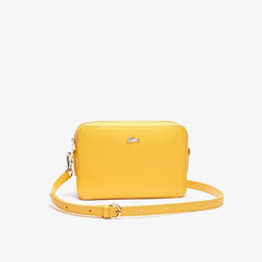 Womens Wo  Chantaco Leather Square Shoulder Bag | Lacoste Samoan Sun • D46