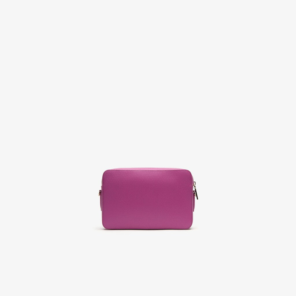 Womens Wo  Chantaco Leather Square Shoulder Bag | Lacoste Meadow Mauve • D51