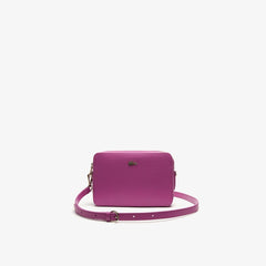 Womens Wo  Chantaco Leather Square Shoulder Bag | Lacoste Meadow Mauve • D51