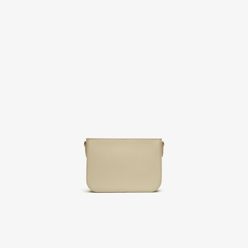 Womens Wo  Chantaco Colourblock Piqué Leather Shoulder Bag | Lacoste Fog Samoan Sun • E34