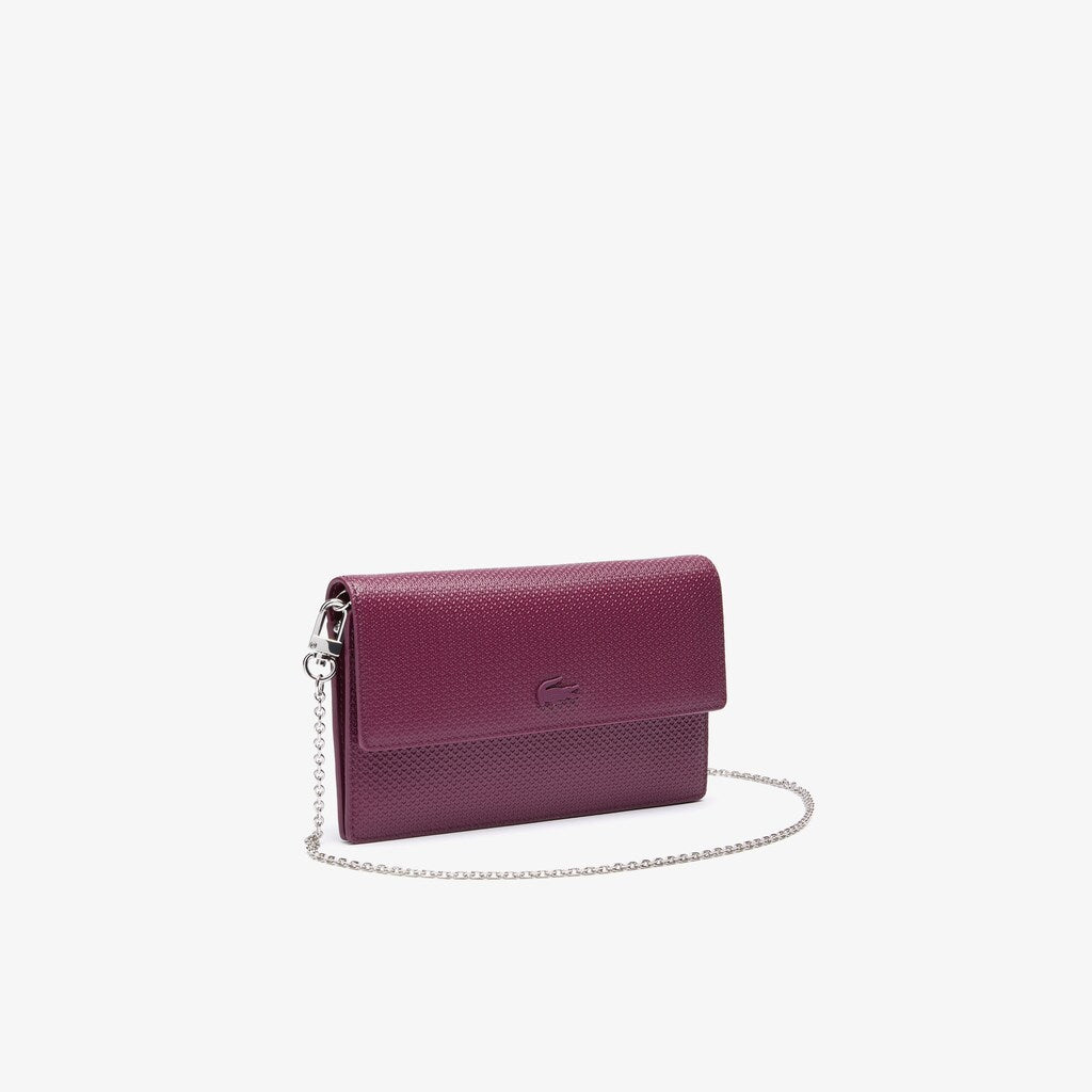 Womens Wo  Chantaco Chain Clutch | Lacoste Grape Wine • D49