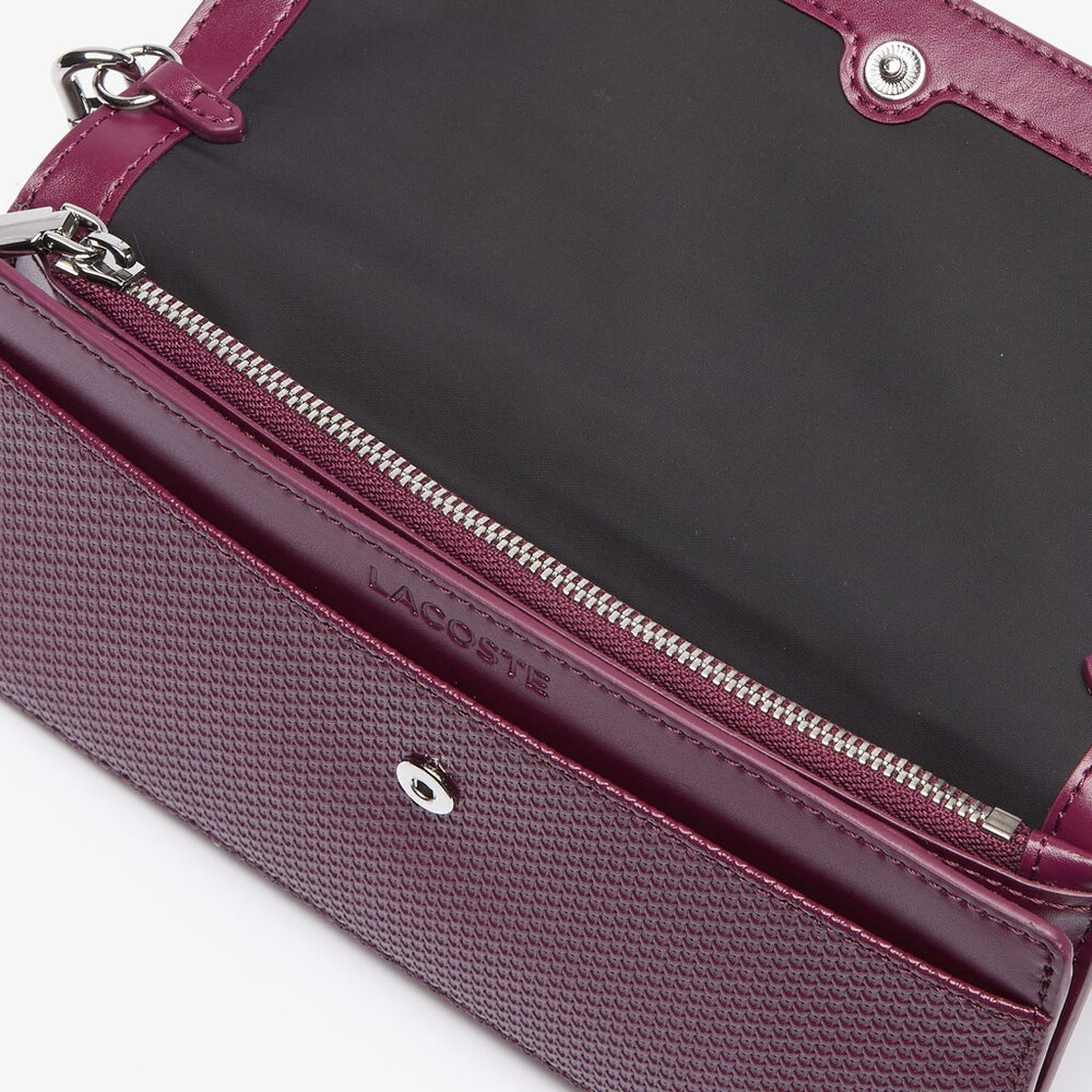 Womens Wo  Chantaco Chain Clutch | Lacoste Grape Wine • D49