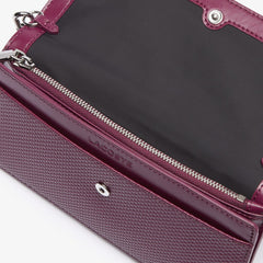 Womens Wo  Chantaco Chain Clutch | Lacoste Grape Wine • D49