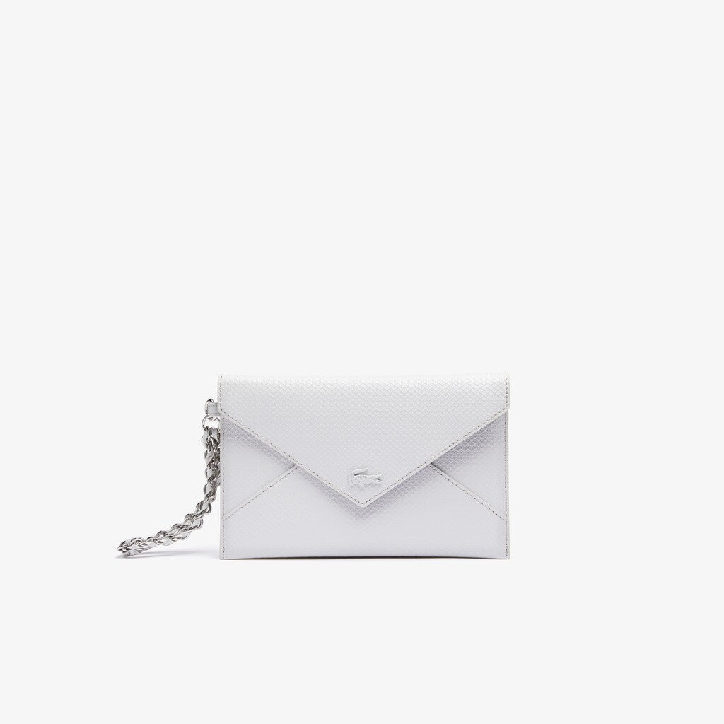 Womens Wo  Chantaco Chain Leather Envelope Wallet | Lacoste Lunar Rock • D48