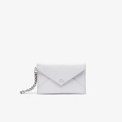 Womens Wo  Chantaco Chain Leather Envelope Wallet | Lacoste Lunar Rock • D48