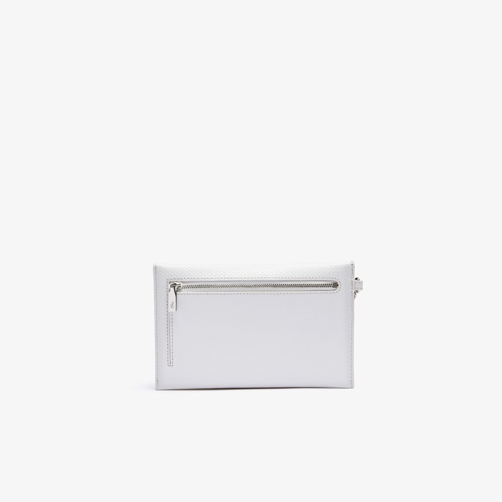 Womens Wo  Chantaco Chain Leather Envelope Wallet | Lacoste Lunar Rock • D48
