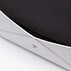 Womens Wo  Chantaco Chain Leather Envelope Wallet | Lacoste Lunar Rock • D48