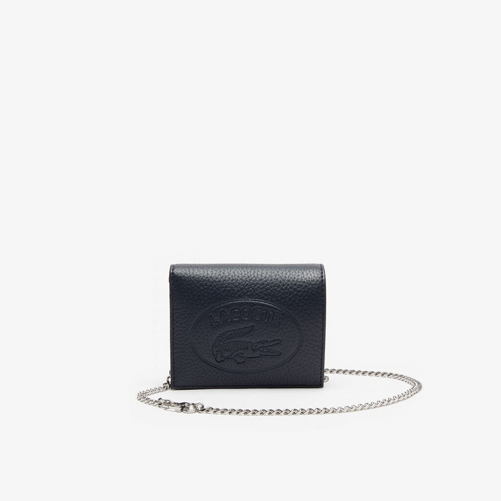 Womens Wo  Croco Crew Grained Leather Belt Bag | Lacoste Peacoat • 021