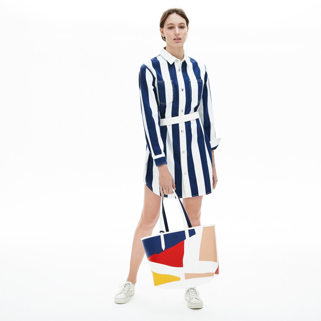 Womens Wo  Anna Removable Pouch Coloured Design Tote | Lacoste Color Bloc Robert George • E42