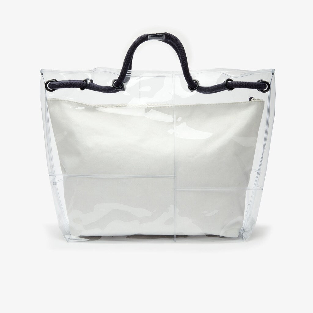 Womens Wo  Clear Shopper Bag | Lacoste Transparent Peacoat • D95