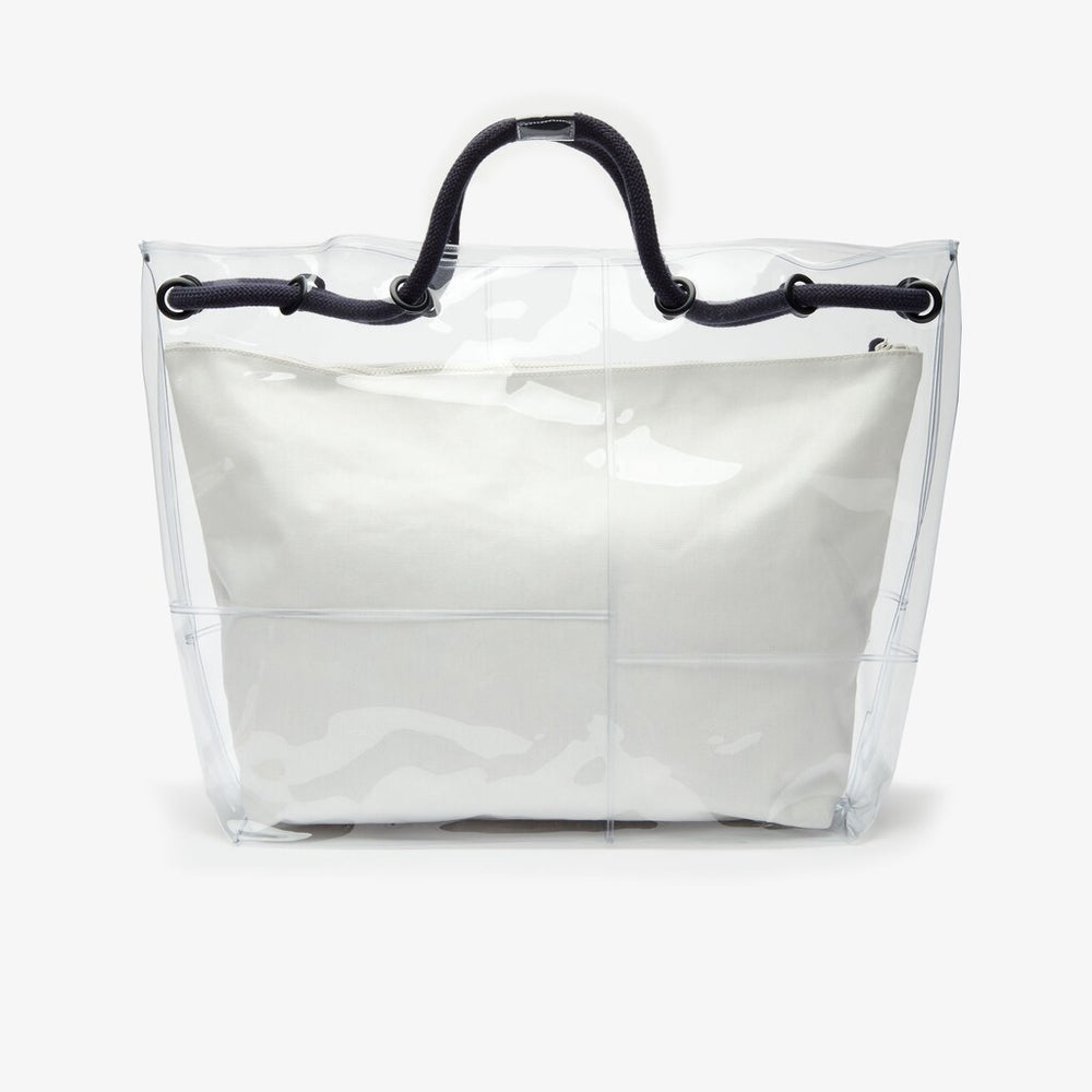 Womens Wo  Clear Shopper Bag | Lacoste Transparent Peacoat • D95