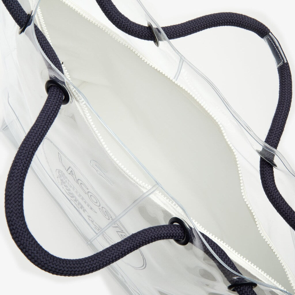 Womens Wo  Clear Shopper Bag | Lacoste Transparent Peacoat • D95