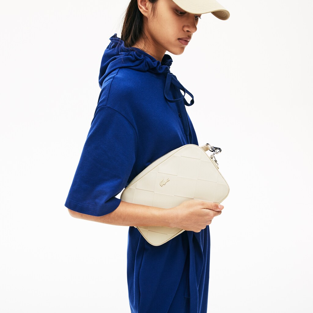 Womens Wo  Quilted Crossover Bag | Lacoste Fog • D47