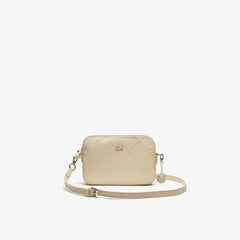 Womens Wo  Quilted Crossover Bag | Lacoste Fog • D47