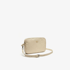 Womens Wo  Quilted Crossover Bag | Lacoste Fog • D47