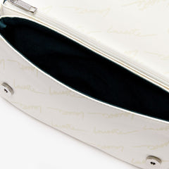 Womens Wo  Flap Bag with Chain Strap | Lacoste Marshmallow • A56
