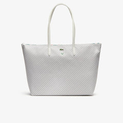 Womens Wo  Roland Garros Panama Hat Print Zippered Tote | Lacoste Panama • E43
