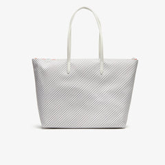 Womens Wo  Roland Garros Panama Hat Print Zippered Tote | Lacoste Panama • E43