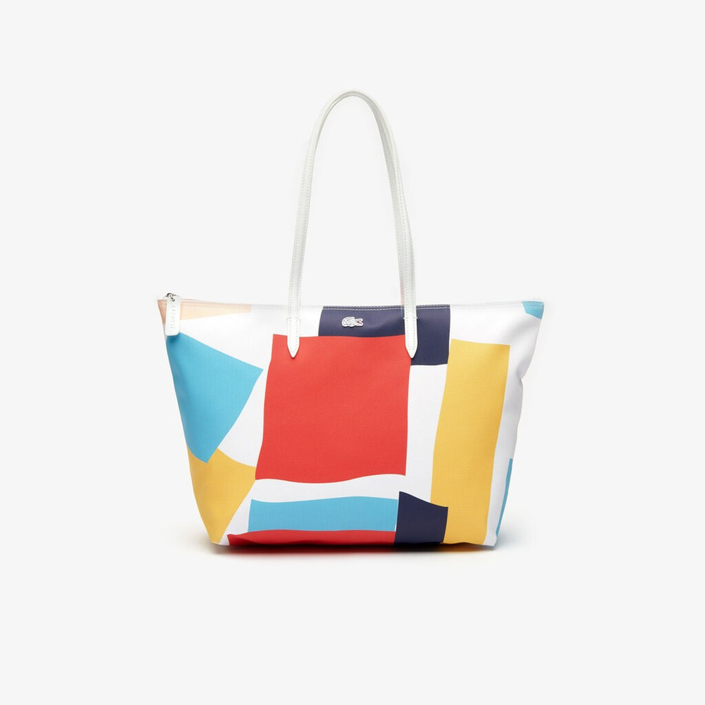 Womens Wo  Abstract Print Shopping Bag | Lacoste L Allover • D78