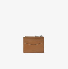 Mens   Chantaco Matte Piqué Leather Zip 6 Card Holder | Lacoste Otter • D54