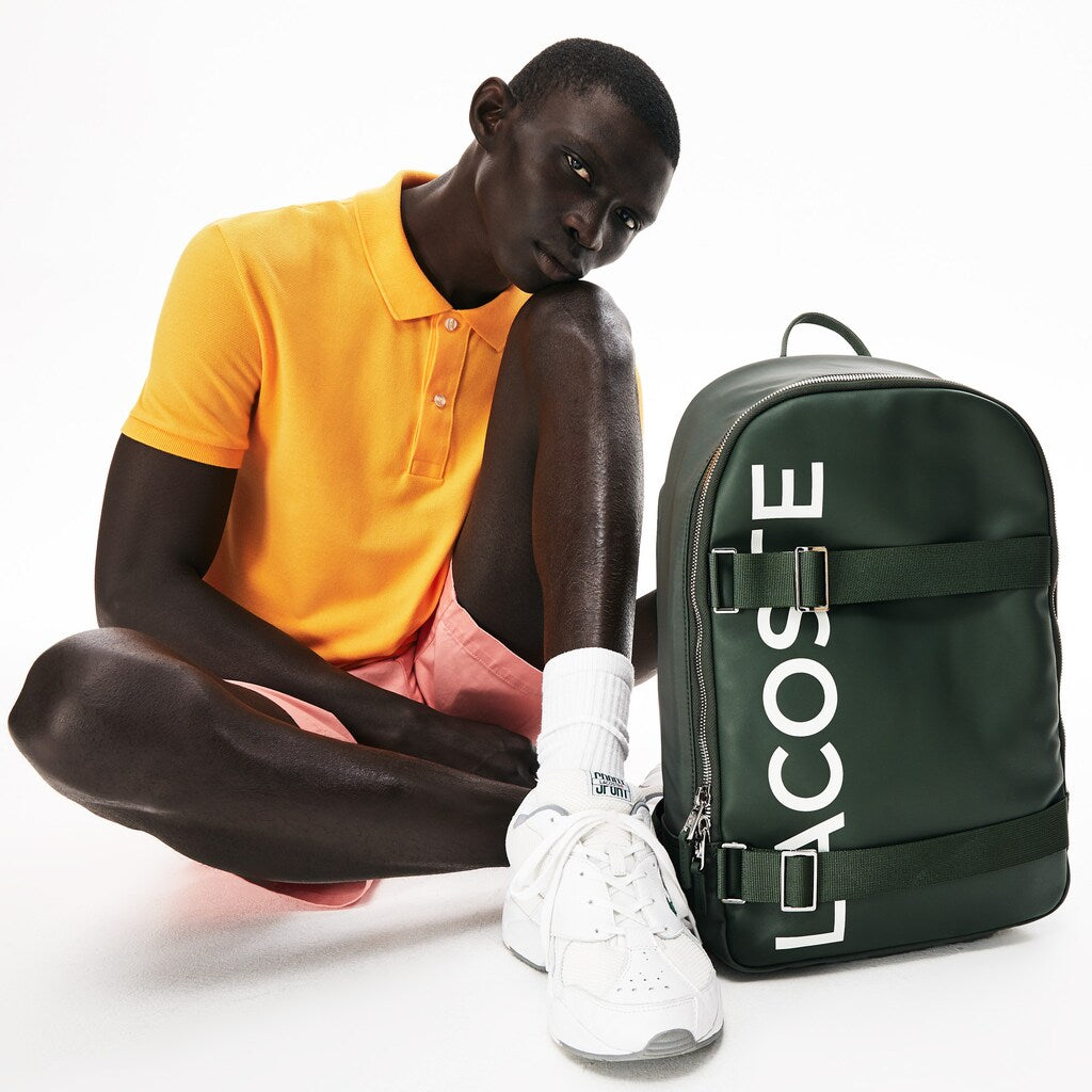 Mens   L.12.12 Branded And Strap Backpack | Lacoste Thyme • D97