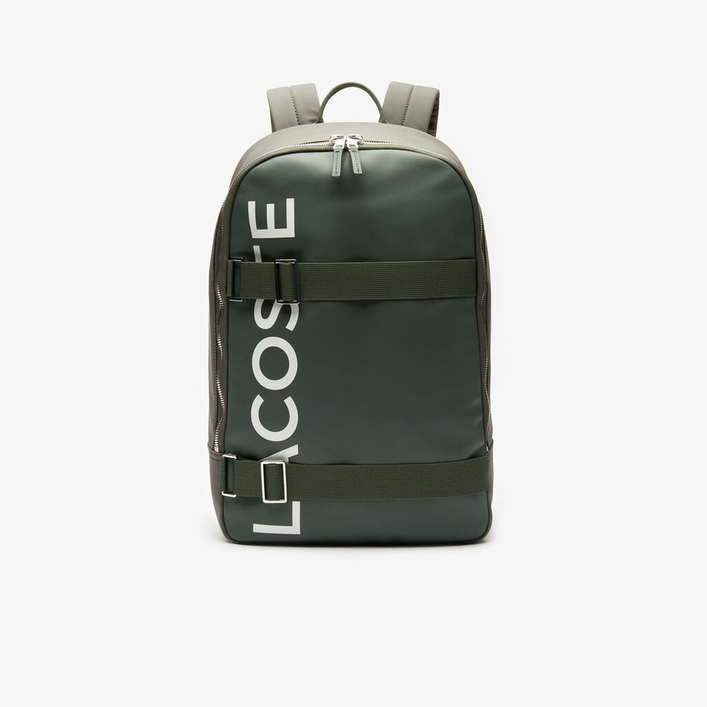 Mens   L.12.12 Branded And Strap Backpack | Lacoste Thyme • D97