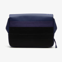 Mens   L.12.12 Clipped Flap Adjustable Shoulder Strap Small Pouch | Lacoste Blue Depths • D55