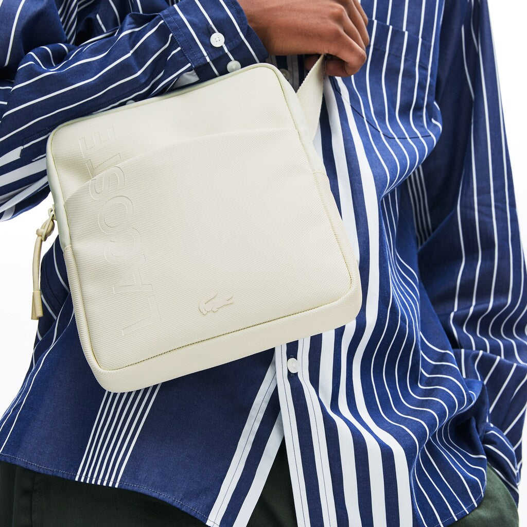 Mens Classic L.12.12 Vertical Zip Camera Bag | Lacoste Marshmallow • A56