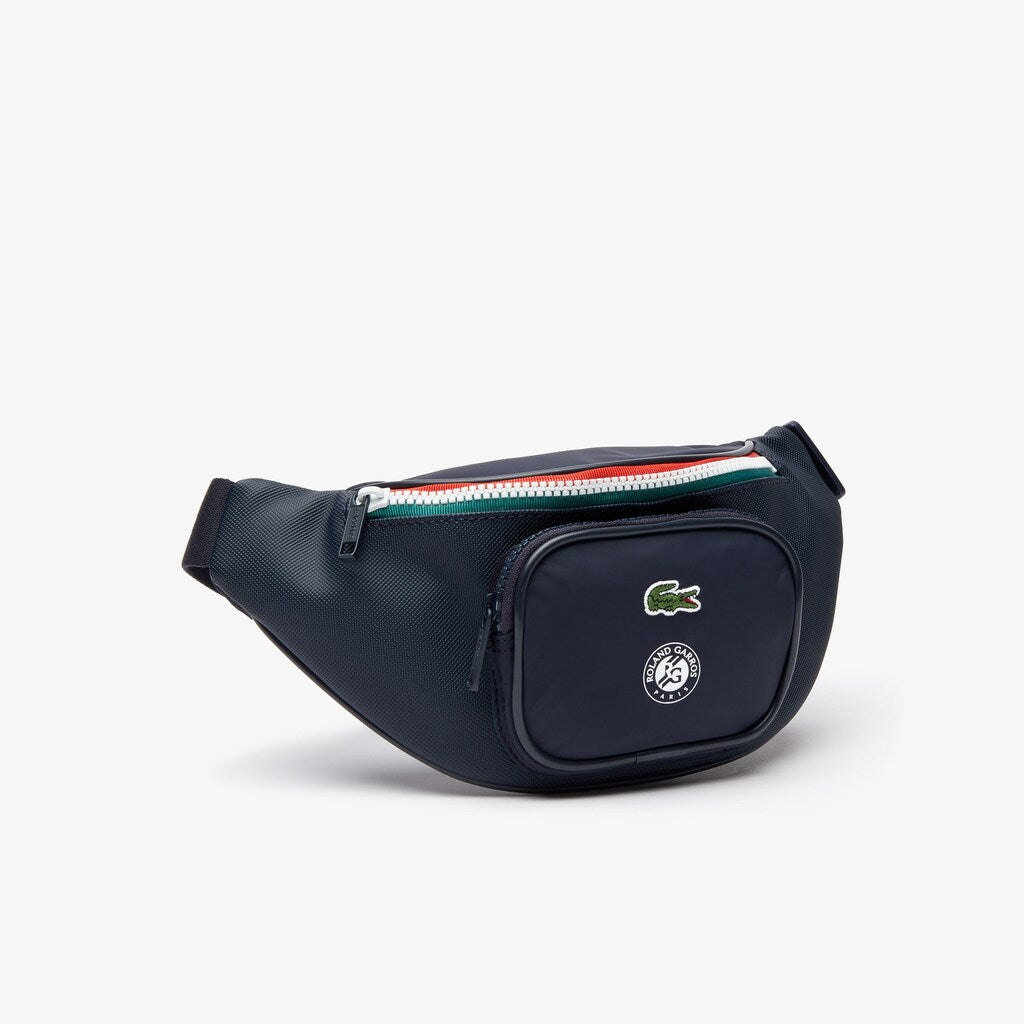 Mens   Roland Garros Nylon Belt Bag | Lacoste Peacoat Verdant Green Mol • E44