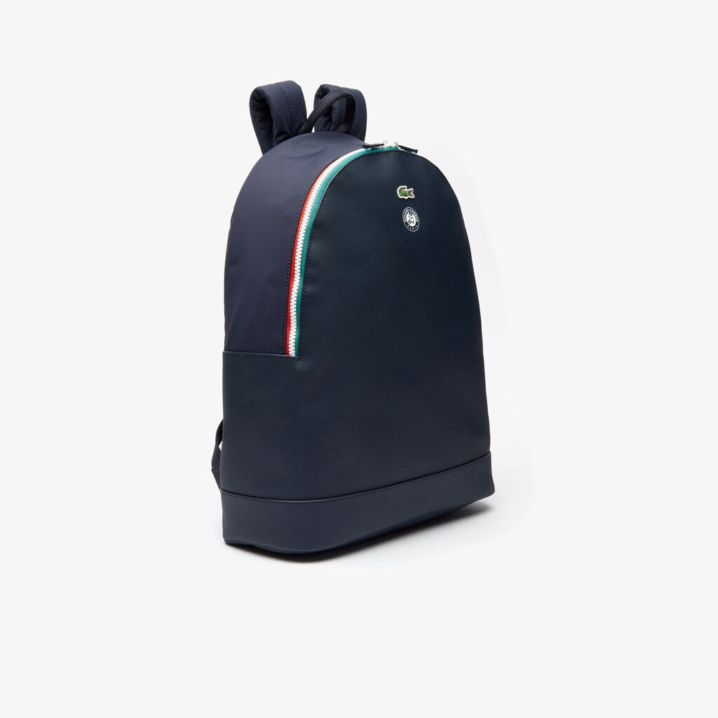 Mens   Roland Garros Nylon Backpack | Lacoste Peacoat Verdant Green Mol • E44