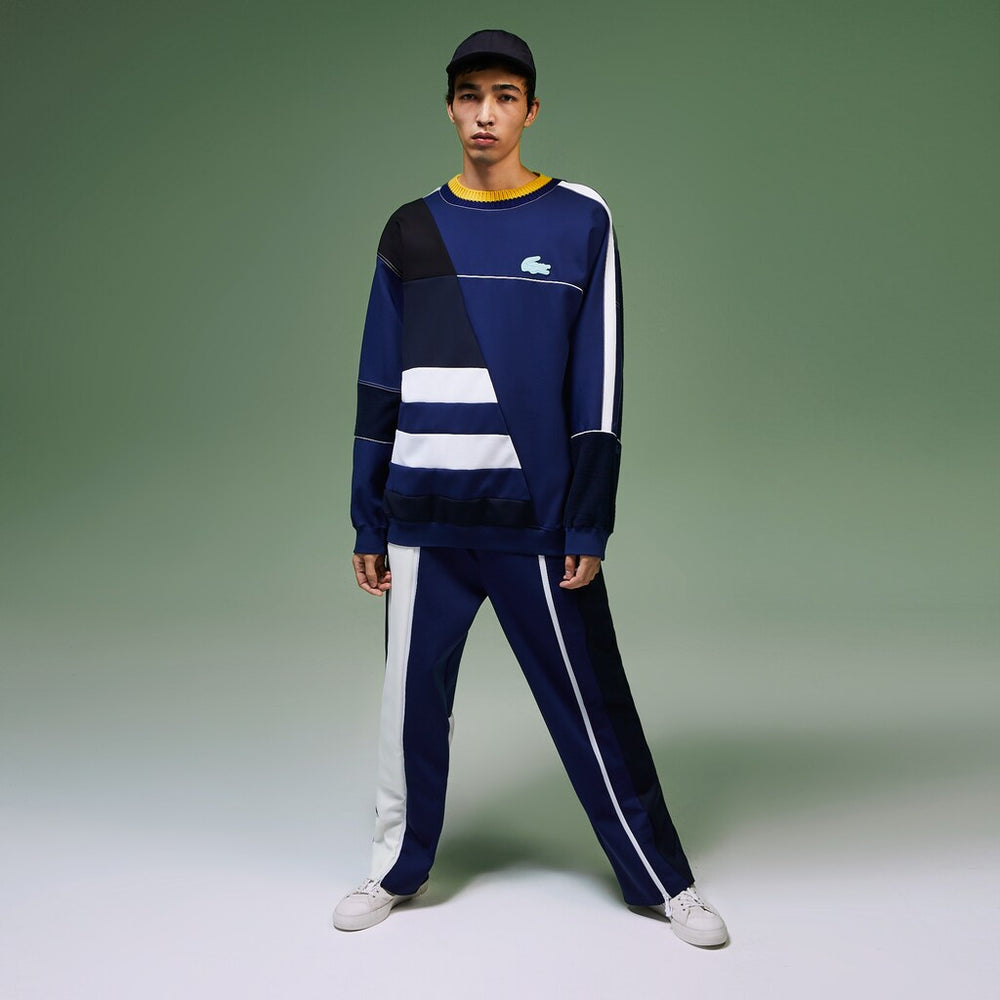 Mens Unisex Fashion Show Multicolored Trackpants | Lacoste White • Kse