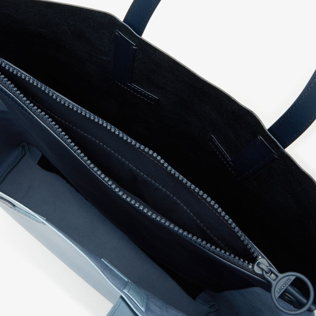 Womens Wo  Reversible Leather Tote Bag with Detachable Strap | Lacoste Arctic Oceania • E67