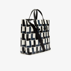 Womens Wo  Fashion Show Monogram Leather Double Tote | Lacoste L Allover • D78
