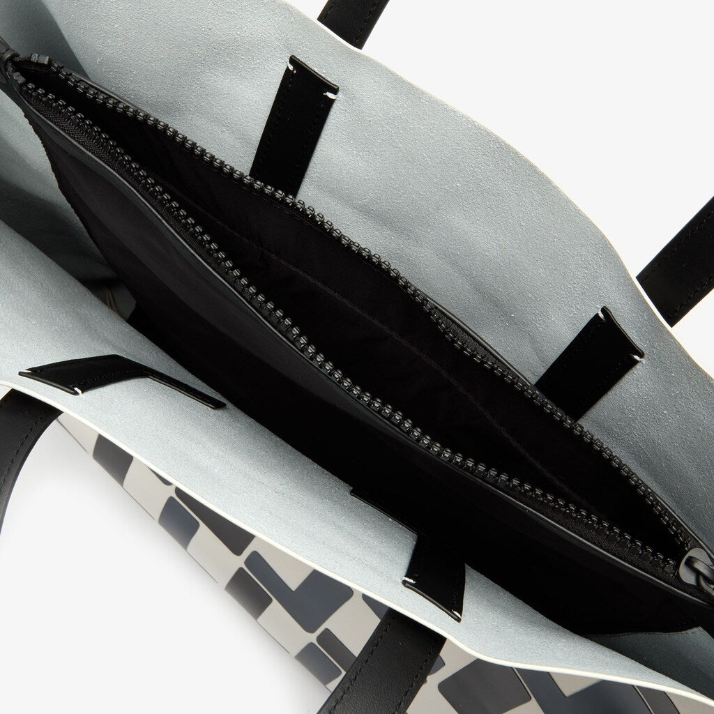 Womens Wo  Fashion Show Monogram Leather Double Tote | Lacoste L Allover • D78
