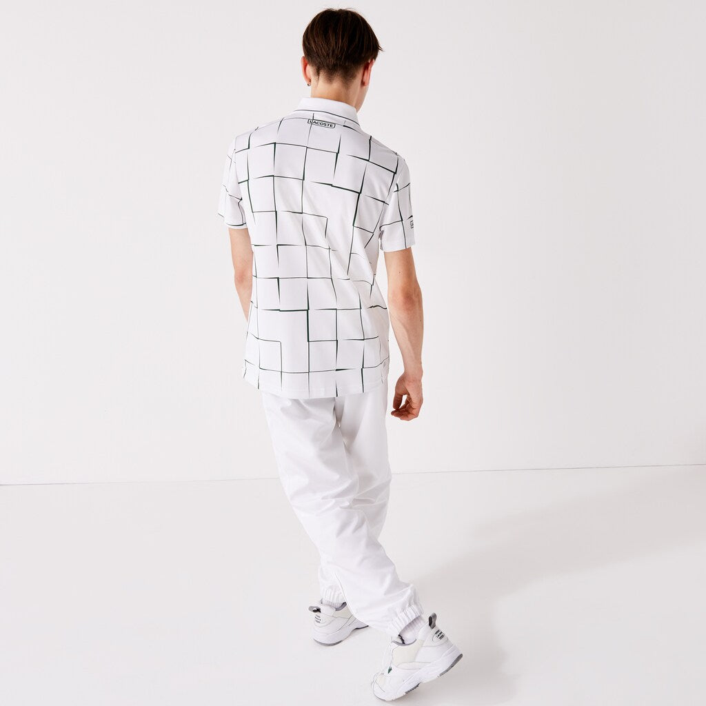 Mens   SPORT Performance Side Zip Track Pants | Lacoste White • 001