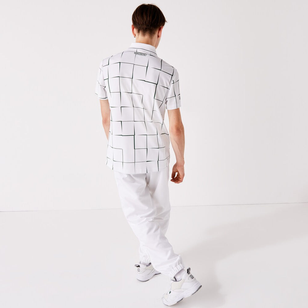 Mens   SPORT Performance Side Zip Track Pants | Lacoste White • 001