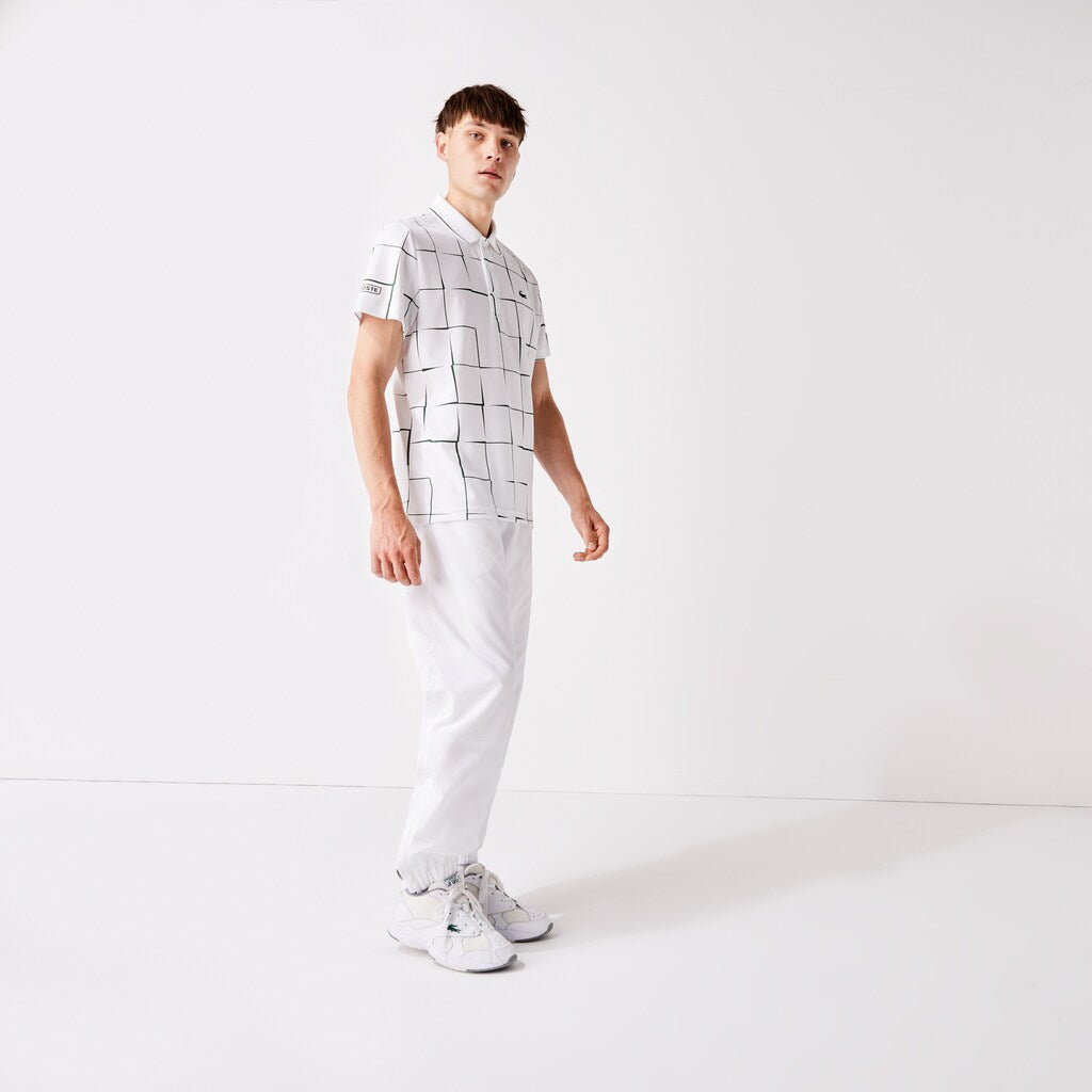 Mens   SPORT Performance Side Zip Track Pants | Lacoste White • 001