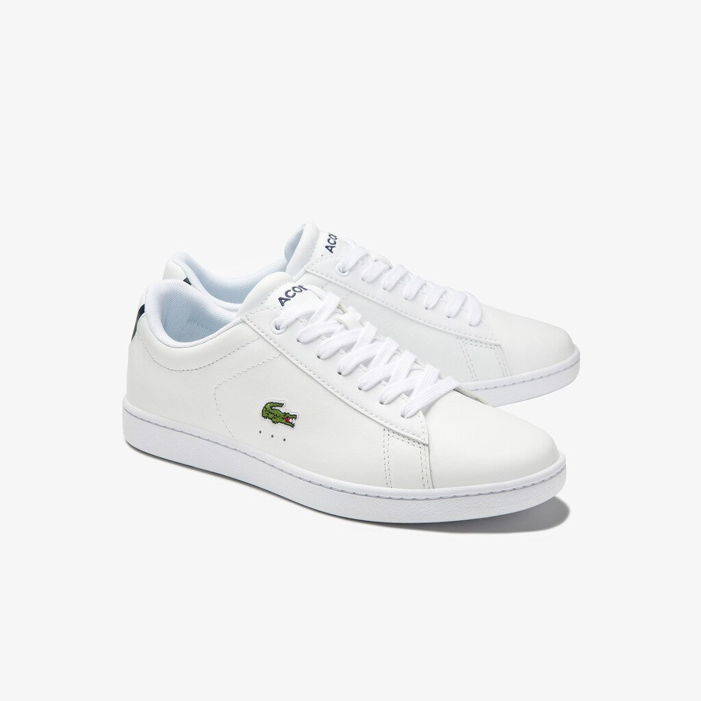 Womens Wo  Carnaby Evo Mesh-lined Leather Sneakers | Lacoste White • 001
