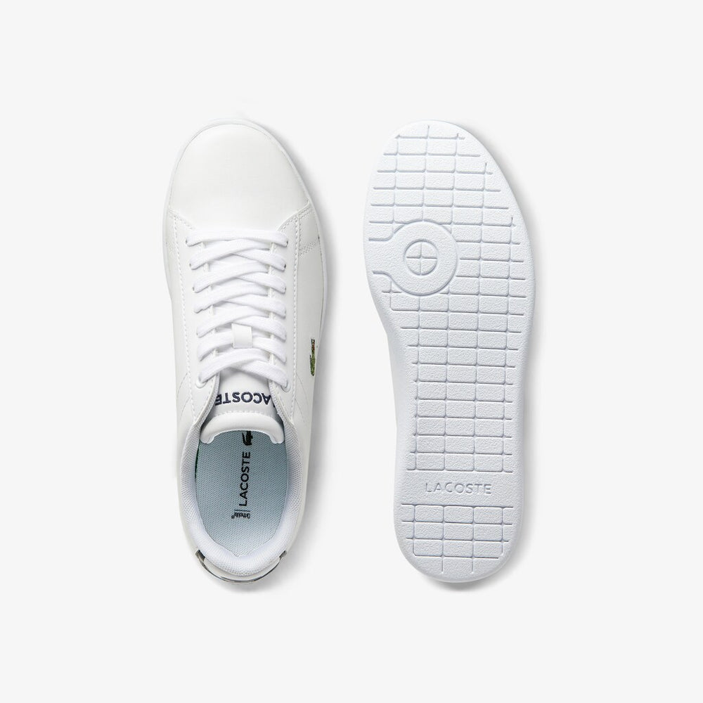 Womens Wo  Carnaby Evo Mesh-lined Leather Sneakers | Lacoste White • 001