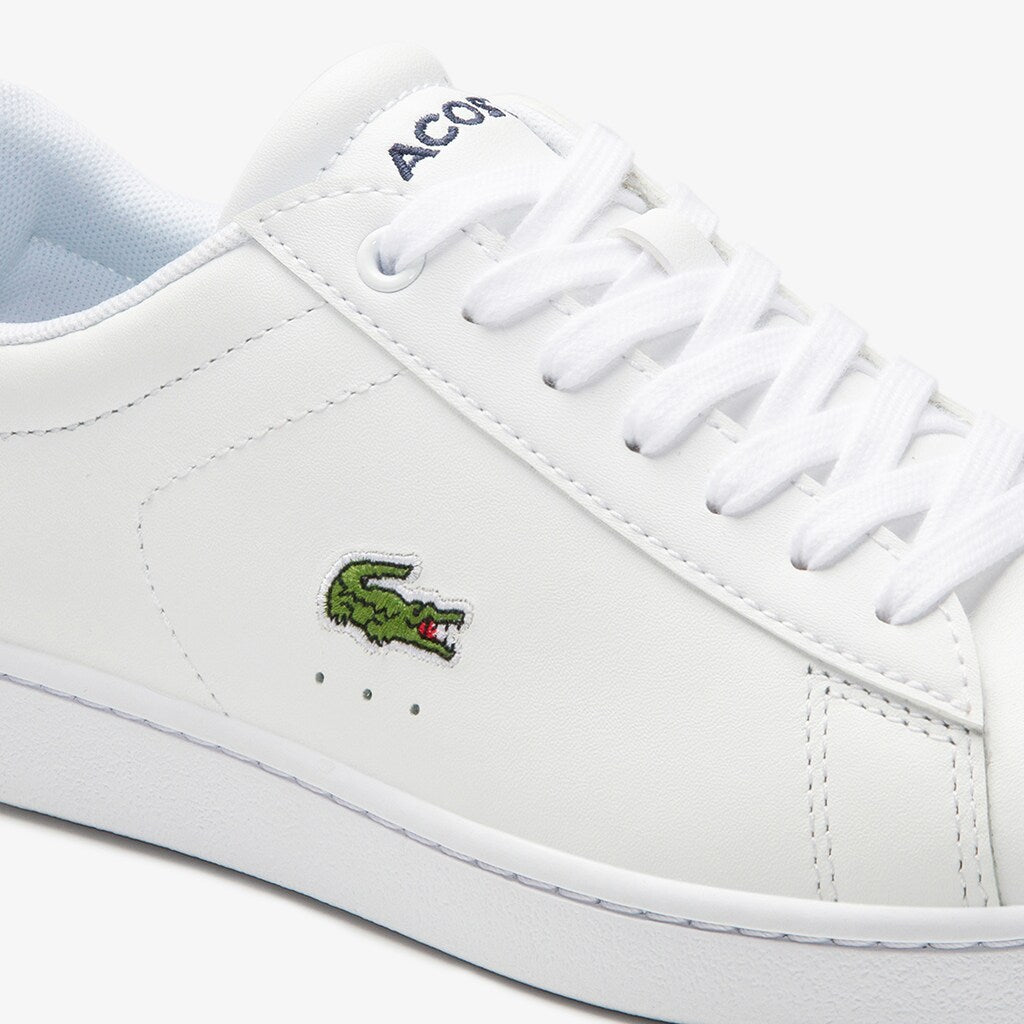 Womens Wo  Carnaby Evo Mesh-lined Leather Sneakers | Lacoste White • 001